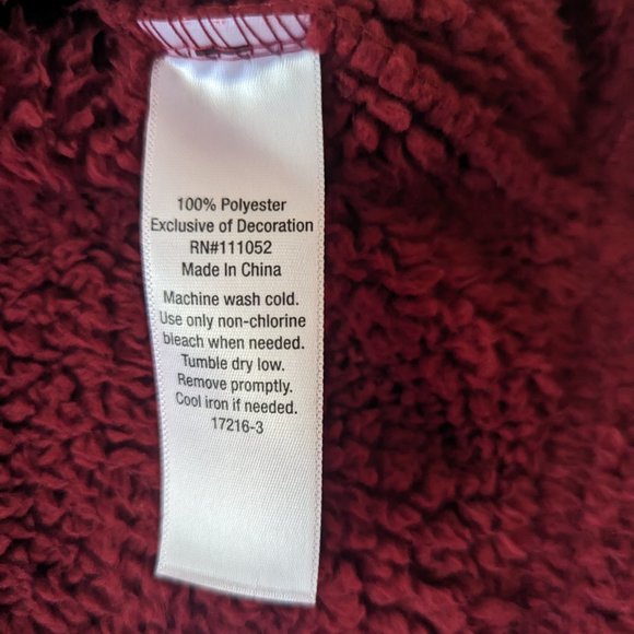 Red Cropped Hoodie - Picture 4 of 4